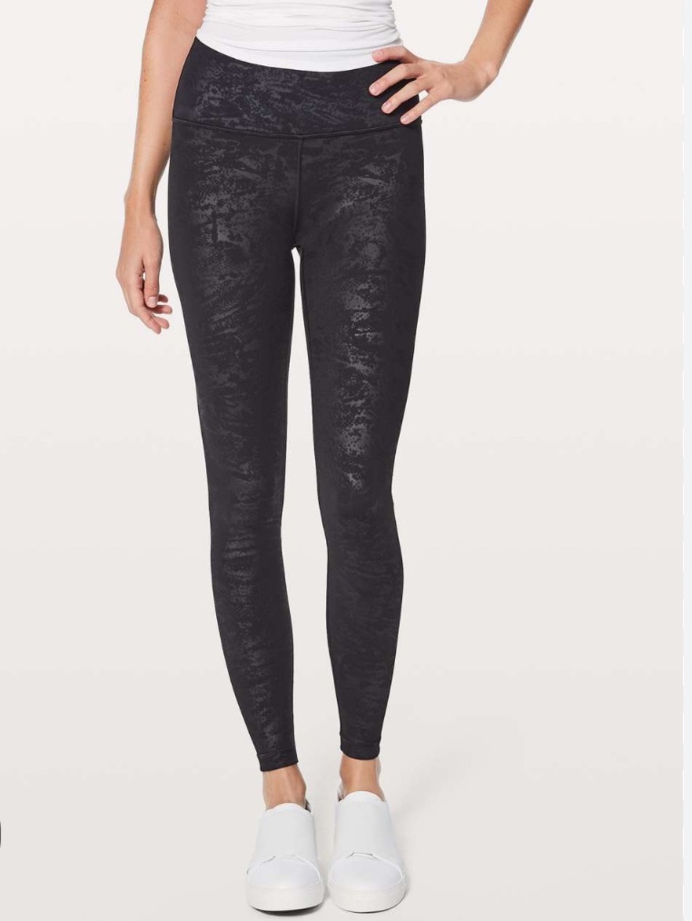 lululemon Wunder Under High-Rise Tight 28 shine or embossed